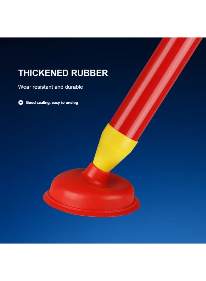 Lukadah Heavy Duty Drain Plunger Pump Cleaner for Kitchen Sink, Bathroom Toilet, Powerful Air Pressure Drain Blaster, Manual Clog Remover Tool, High Pressure Pipe Cleaner for Sink, Bathtub, Shower Drain Cleaning Tool (Multicolour) - Image 3