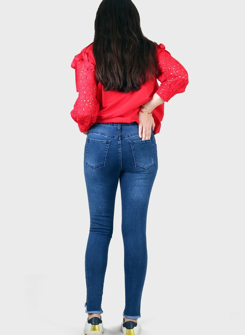 Oh9shop High Waist Jeans