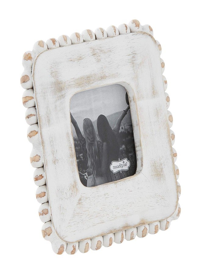 mud pie SQUARE SMALL BEADED EDGE FRAME - Image 1