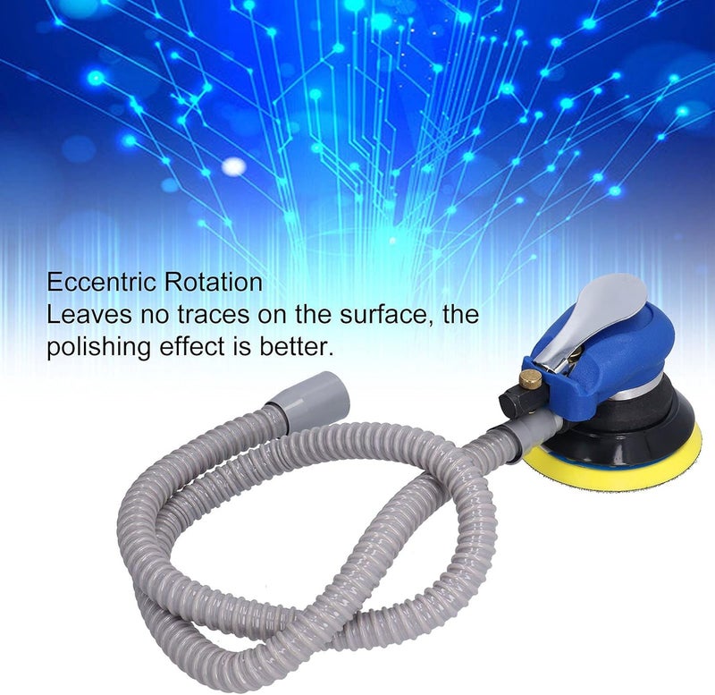 ساندر مداري KP 652A، ساندر هوائي من سبائك الصلب، ملمع هوائي مفرغ، مطحنة مدارية هوائية، آلة تلميع هوائية للتلميع (النمط الياباني) - Image 4