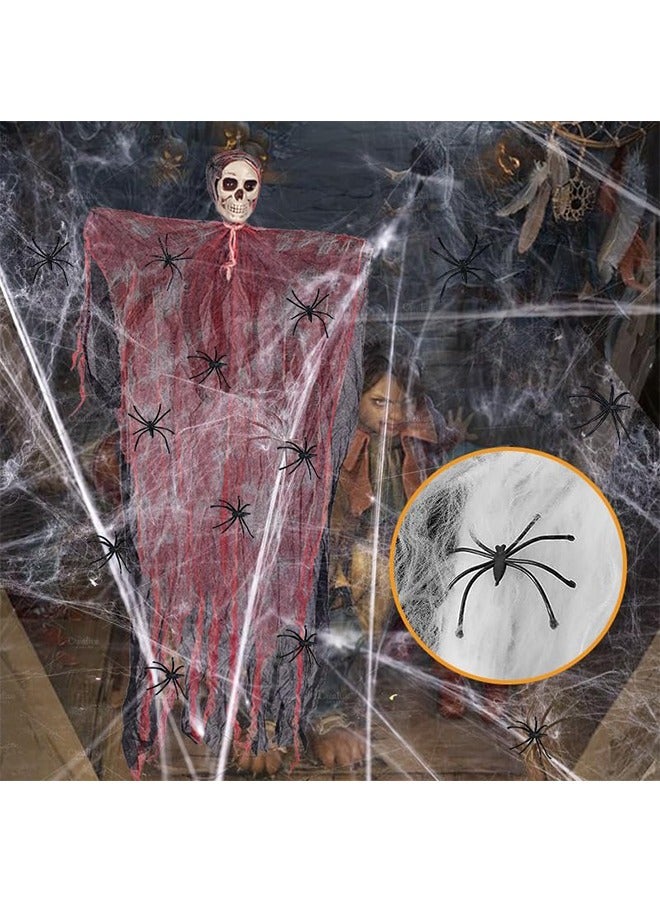 الهالوين المعلق إله الموت الهالوين الهيكل العظمي الشبح الطائر يستخدم للهالوين منزل مسكون داخلي وخارجي فناء حديقة حفلة رعب الدعائم الديكور - Image 4