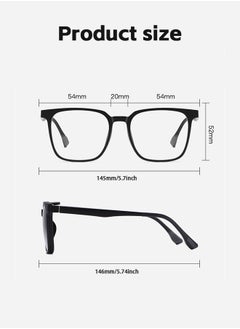 Fazza 3 In 1 Magnetic Polarized Clip-On Sunglasses Set, Blue Light Blocking Glasses with Magnetic Polarized Lenses and Magnetic Night Vision Lenses, Versatile Glasses for Men and Women for Day and Night  - Image 2