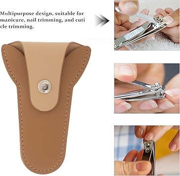 minkissy Nail Scissor Portable Cuticle Scissor Pouch Holder for Nail Clippers and Cuticle Remover Secure Storage Solution for Salon and Home Use - Image 5