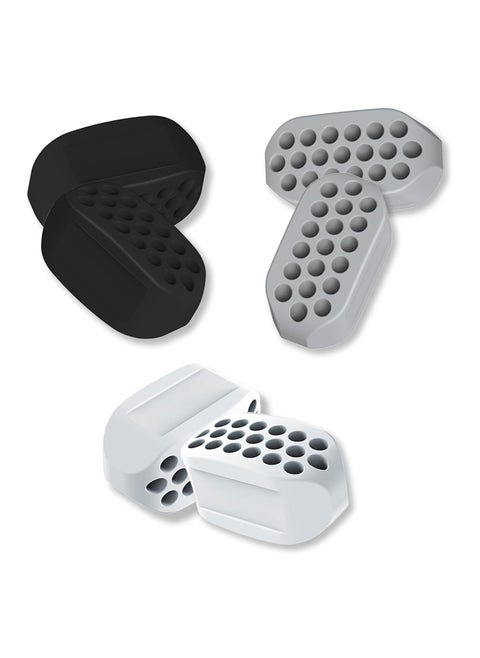 Jawline Exerciser for Man and Woman - 3 Resistance Levels (6 Pcs) BPA Free Silicone Jaw Trainer & Shaper - Gum Tablets for Beginner, Intermediate & Advanced Users