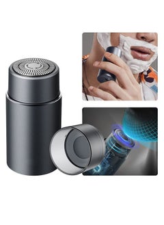 Electric Razor for Men, IPX7 Waterproof Induction Shaver Men's Mini Electric Razor, Rechargeable Shavers for Travel Bathe Use, Portable Wet and Dry Mens Razor,Grey