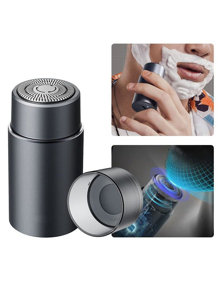 Excefore - Electric Razor for Men, IPX7 Waterproof Induction Shaver Men's Mini Electric Razor, Rechargeable Shavers for Travel Bathe Use, Portable Wet and Dry Mens Razor,Grey - Image 1