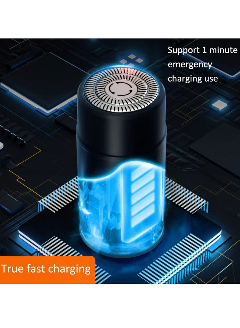Excefore - Electric Razor for Men, IPX7 Waterproof Induction Shaver Men's Mini Electric Razor, Rechargeable Shavers for Travel Bathe Use, Portable Wet and Dry Mens Razor,Grey - Image 1