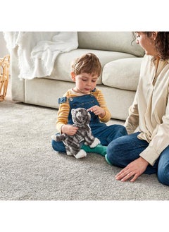 Zaboon Soft Toy, Cat Grey/White  - Image 2