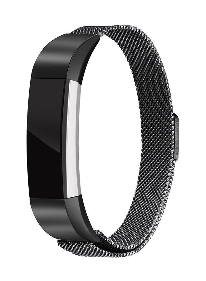 إسكدنيا Replacement Wristband Strap For Fitbit Alta HR Black - Image 2