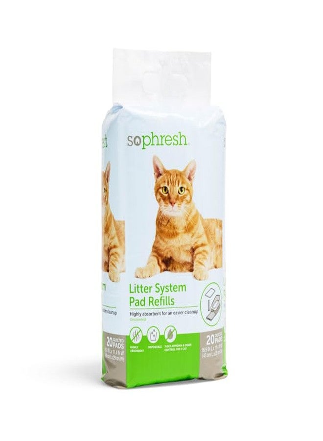 So Phresh Unscented Disposable Cat Litter Box Pads Count of 20 - Image 1