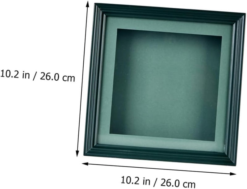 Hand and Footprint Photo Frame Desktop Display 3d Handprint Footprint Keepsake Frame in Dark Green for Nursery and Memory Preservation - Image 2