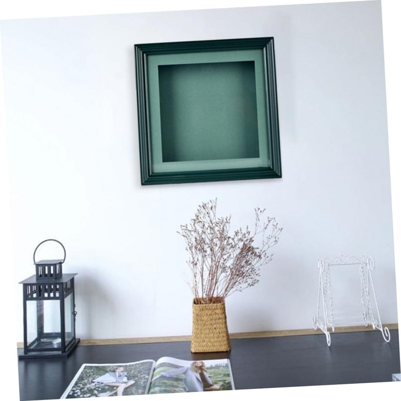 Hand and Footprint Photo Frame Desktop Display 3d Handprint Footprint Keepsake Frame in Dark Green for Nursery and Memory Preservation - Image 4