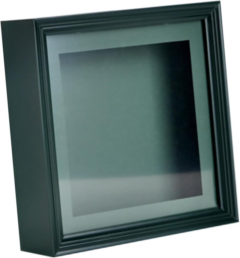 Hand and Footprint Photo Frame Desktop Display 3d Handprint Footprint Keepsake Frame in Dark Green for Nursery and Memory Preservation - Image 1