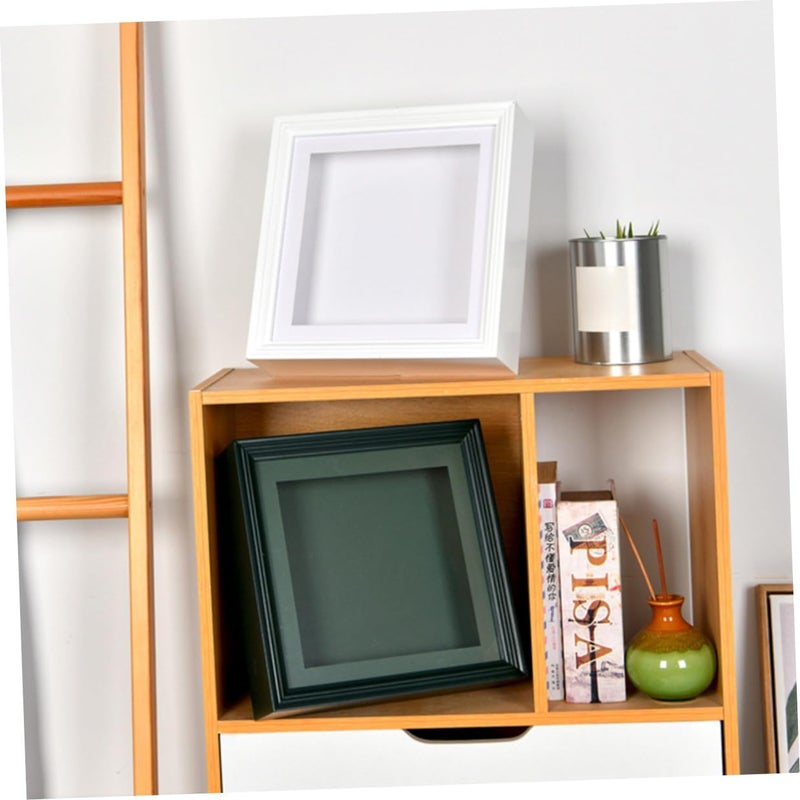 Hand and Footprint Photo Frame Desktop Display 3d Handprint Footprint Keepsake Frame in Dark Green for Nursery and Memory Preservation - Image 5