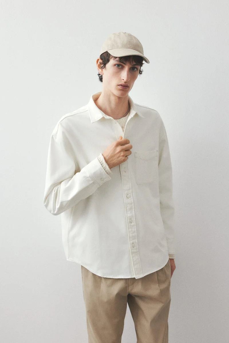 H&M Loose Fit Denim shirt