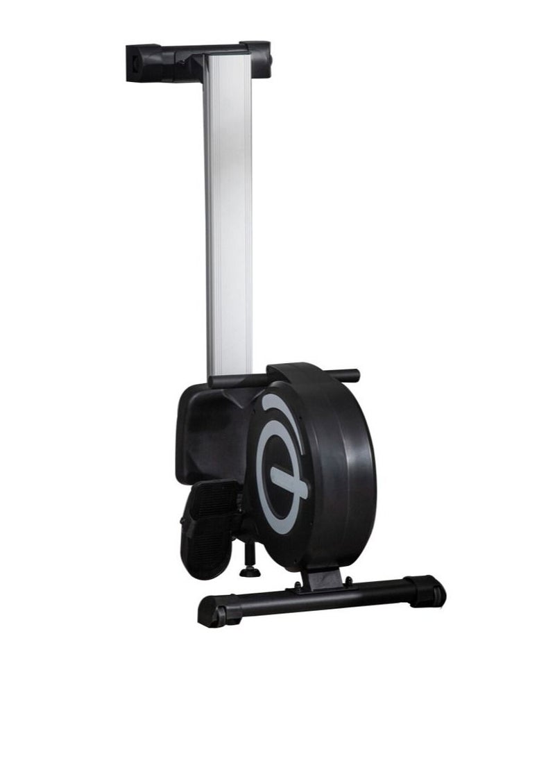 ALCOACH - Folding Rowing Machine 8 Levels Magnetic Resistance Rowing Machine with LCD Display | iPad holder and transport wheels for home gym and indoor cardio training - Image 1