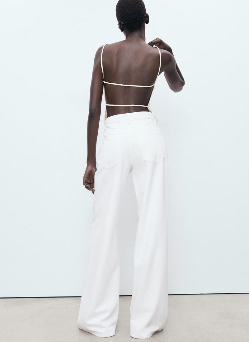 MANGO Low Waist Wide Leg Jeans  - Image 2
