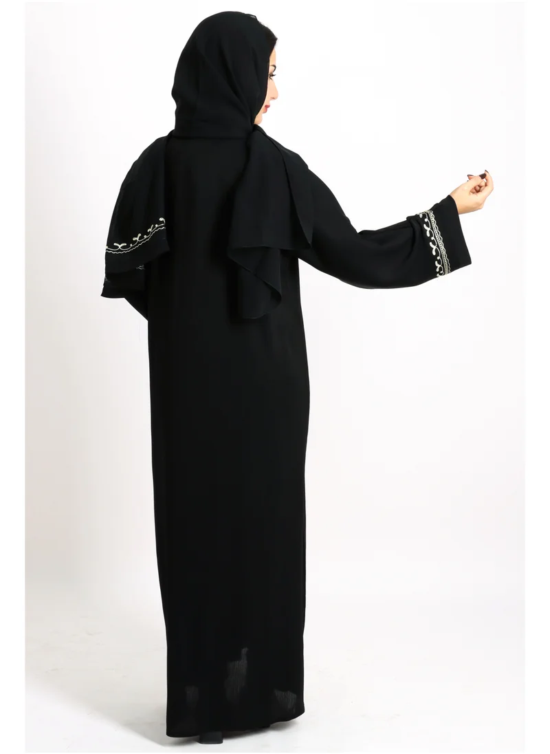 IKKXA Modern Embroiderd Abaya AIK5036