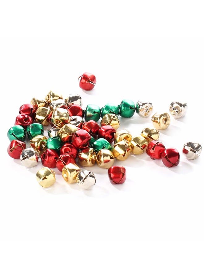 Charmed Package of 200 Miniature Assorted Holiday Colored Jingle Bells - Image 1