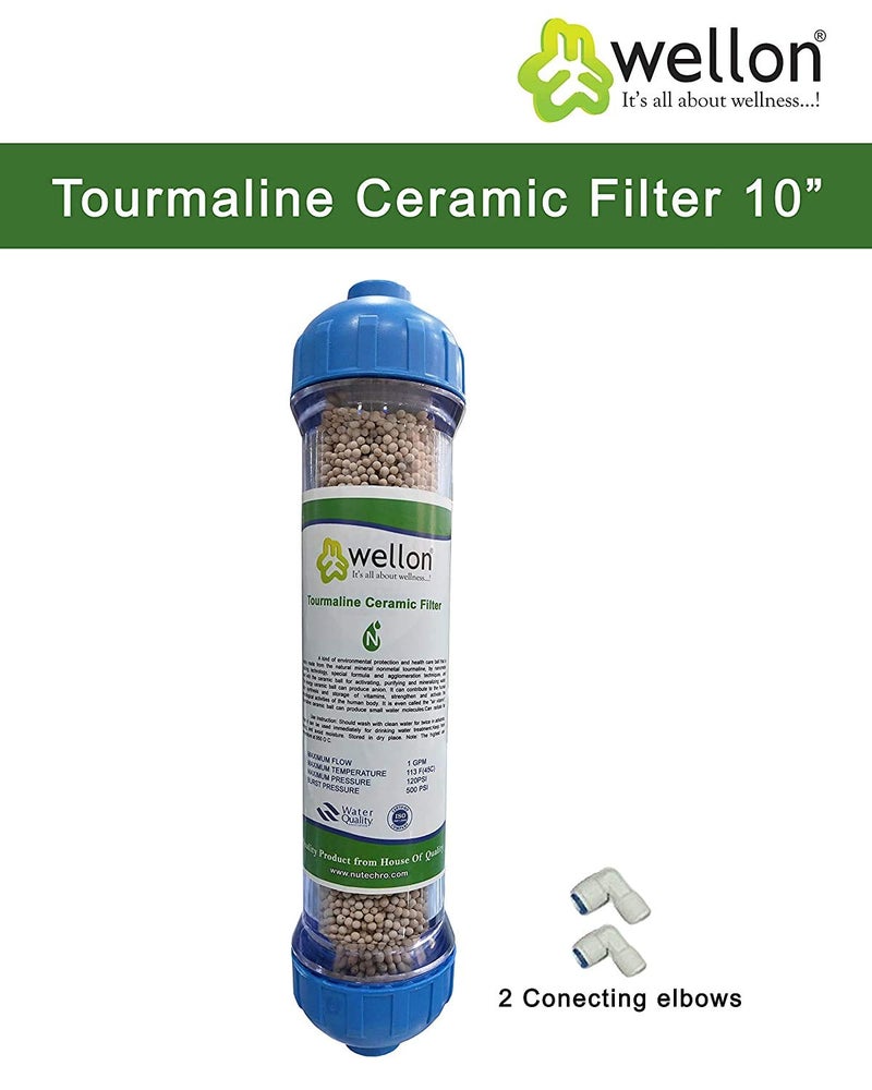Wellon 10 Inch Tourmaline Ceramic Filter Suitable for All Types of RO Water Purifier - Image 2