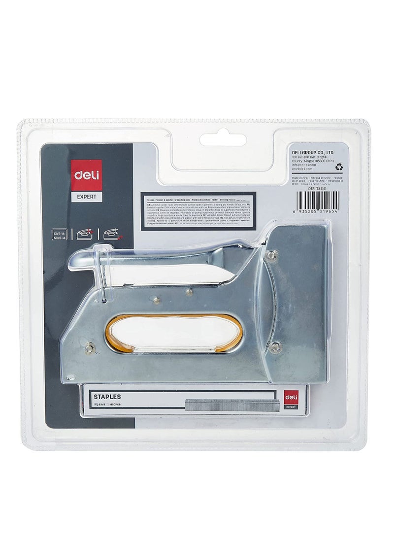 Deli Full Metal Gun tacker With Staple Pins  - Image 2