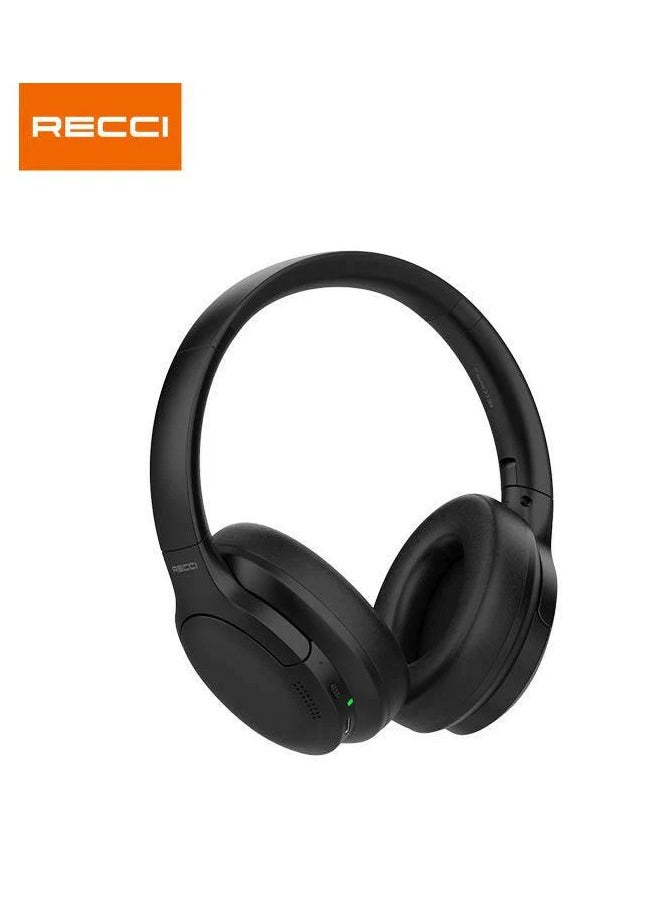 ريتشي سماعات ريسي REP-W59 بارون سيريز بلوتوث مع تقنية إلغاء الضوضاء النشط (ANC) 40dB، صوت عالي الدقة، تصميم قابل للطي وخفيف الوزن، بطارية 300 مللي أمبير، تقنية بلوتوث V5.3 – مثالية للاستماع الغامر، المكالمات، والرياضة  - Image 4