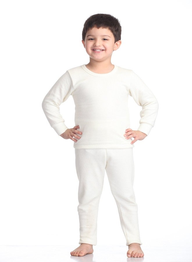Splash - Baby (Unisex) Winter wear Set - Upper & Lower, Round Neck, Full Sleeve (Cream (Off-White), 55Cms. - 2 Years to 3 Years)