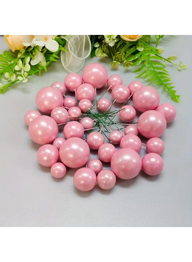 23pcs Light Gold Cake Decorating Ball Set Mixed Sizes Foam Balls For Parties - Image 3