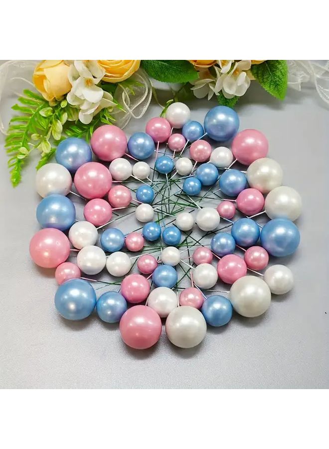 23pcs Light Gold Cake Decorating Ball Set Mixed Sizes Foam Balls For Parties - Image 5