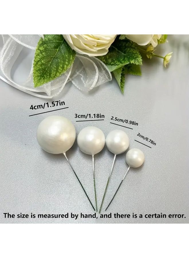 23pcs Light Gold Cake Decorating Ball Set Mixed Sizes Foam Balls For Parties - Image 4