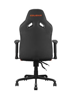 Cougar Fusion S Ergonomic Gaming Chair, PVC Faux Leather, Metal 5-Star Base, , Built-in 3D Curved Lumbar Support, Adjustable Armrest, Class 4 Gas Lift Cylinder, 120 kg, Orange/Black | 3MFSLORB.0001  - Image 5