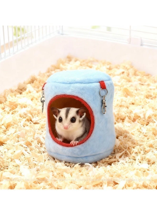 XFXINGFU Pet Hanging Hammock Bed - Soft Plush Warm Nest for Hamster, Rat, Chinchilla & Small Animals - Easy Hook Installation, Machine Washable Cage Accessory - Image 3