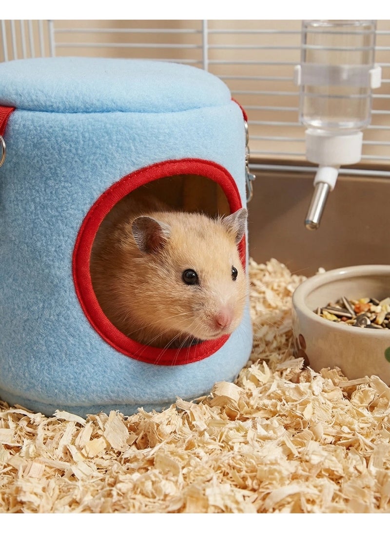 XFXINGFU Pet Hanging Hammock Bed - Soft Plush Warm Nest for Hamster, Rat, Chinchilla & Small Animals - Easy Hook Installation, Machine Washable Cage Accessory - Image 2