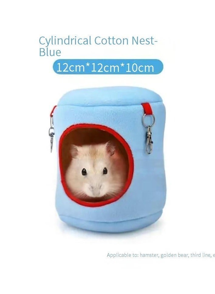 XFXINGFU Pet Hanging Hammock Bed - Soft Plush Warm Nest for Hamster, Rat, Chinchilla & Small Animals - Easy Hook Installation, Machine Washable Cage Accessory - Image 1