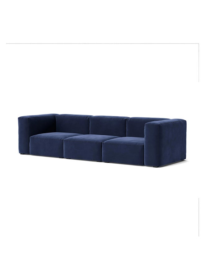 A to Z Furniture Safina Modular 3 Seater Sofa in Velvet in Navy Blue Color Modular Sofa
