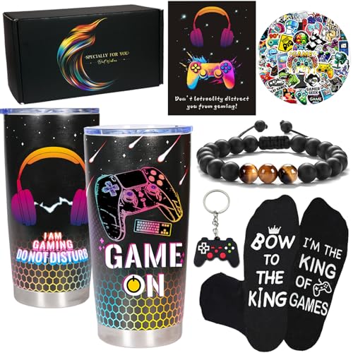 Carselage Gamer Gifts for Men Teens Boys Cool Gaming Mug Birthday Christmas Valentine Gifts for Son Boyfriend Nephew Husband Brother Male Graduation Gift for Him - Image 1