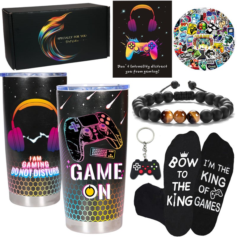 Carselage Gamer Gifts for Men Teens Boys Cool Gaming Mug Birthday Christmas Valentine Gifts for Son Boyfriend Nephew Husband Brother Male Graduation Gift for Him - Image 2