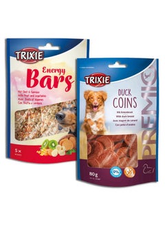 Premio Dog Treats Combo:  Energy Bars With Fruits & Vegetables100 G And Duck Coins, 80 G - Protein Rich Training Snacks For All Dog Breeds - pzsku/ZBCE9CF53F6598B66371CZ/45/_/1728281390/ba4b0f0f-dc70-49e3-8326-61a74bdbae59