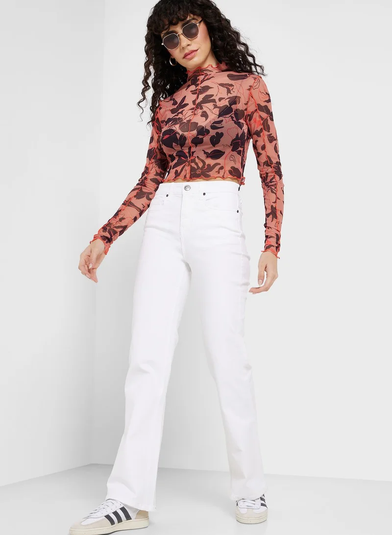 Ginger High Waist Slim Fit Flared Jeans