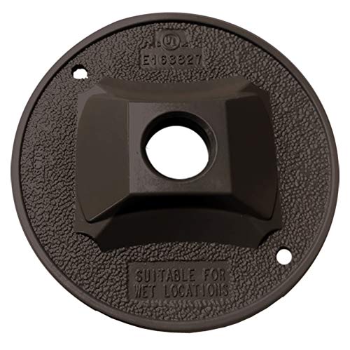 Sigma Engineered Solutions 14381BR 1/2-Inch 1 Hole Round Lamp Holder Weatherproof Cover, Bronze - Image 3