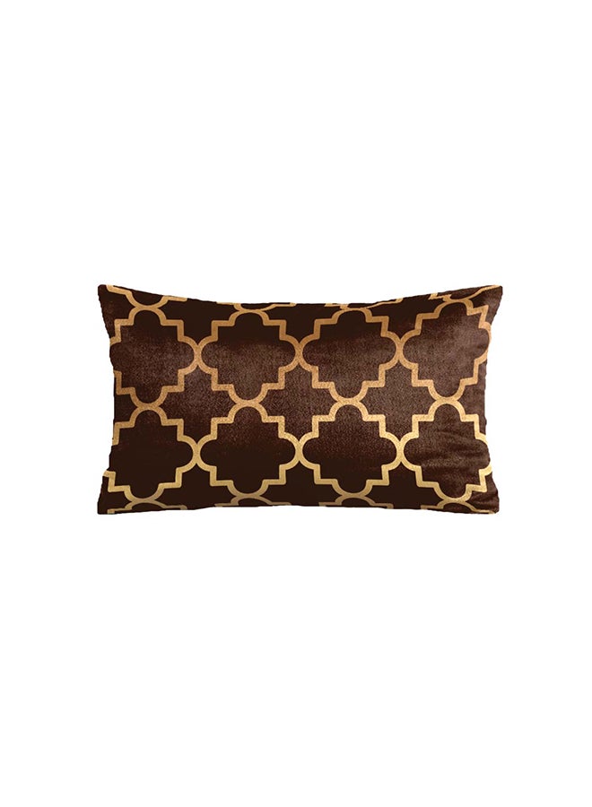 RIZARIES SuperSoft Brown Quatrefoil Rectangle