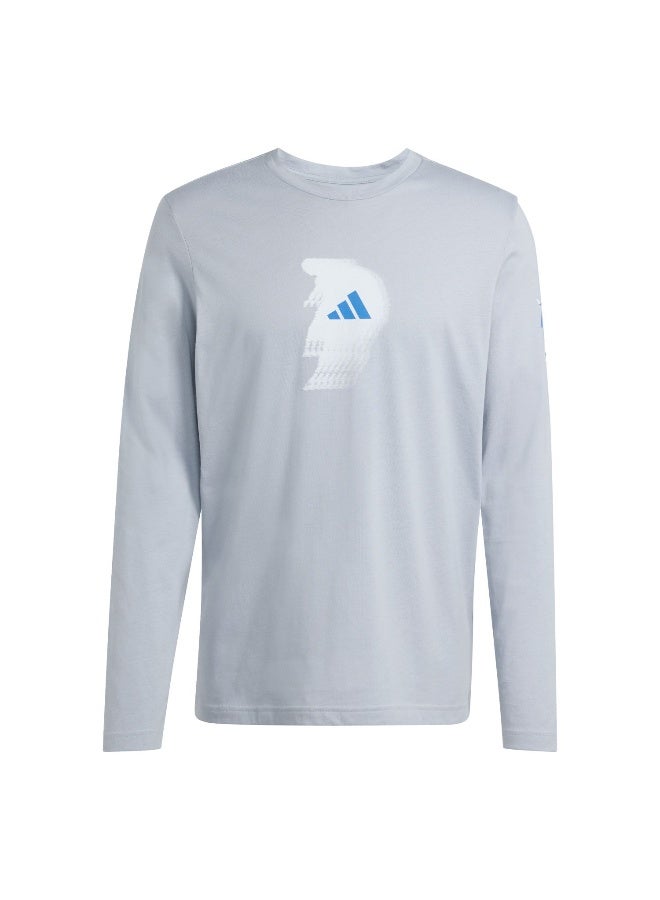 adidas Jb Cw Ls Grey Football/Soccer T-Shirts - Image 1