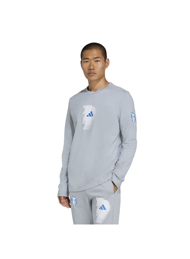 adidas Jb Cw Ls Grey Football/Soccer T-Shirts - Image 2