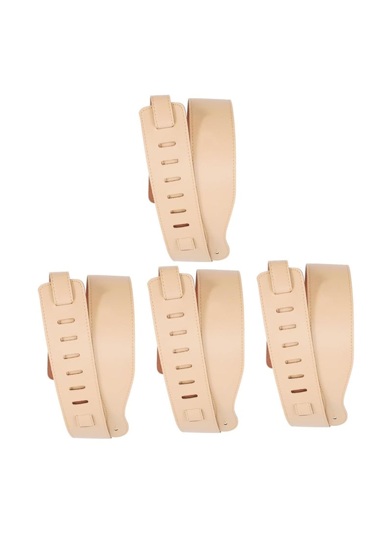 GGOOT 4pcs performance strap leather for crafting personalized guitar bass Guitar Sling Guitar Adjustable Strap ukulele belt Cloth Guitar Strap Folk Guitar Strap pu neck replace - Image 1