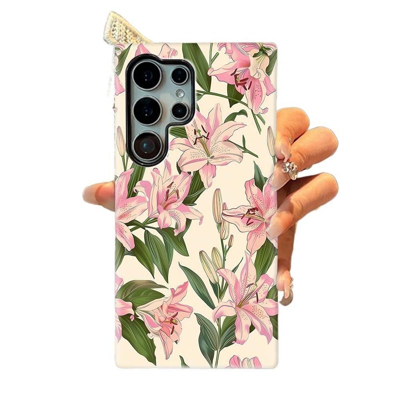Protective Case | Drop Protection | Lily Flower Pattern | Multicolour Film | Shockproof Cover for Samsung Galaxy S24 - Image 5