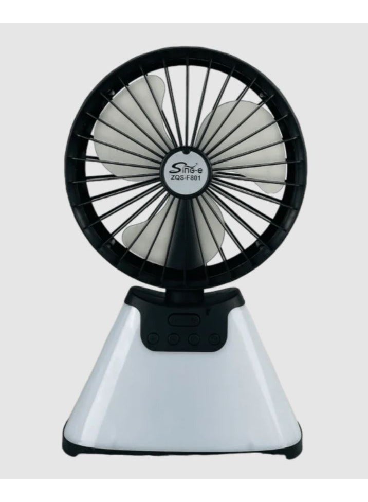 Sing-e Portable Bluetooth Speaker And Fan - Image 2
