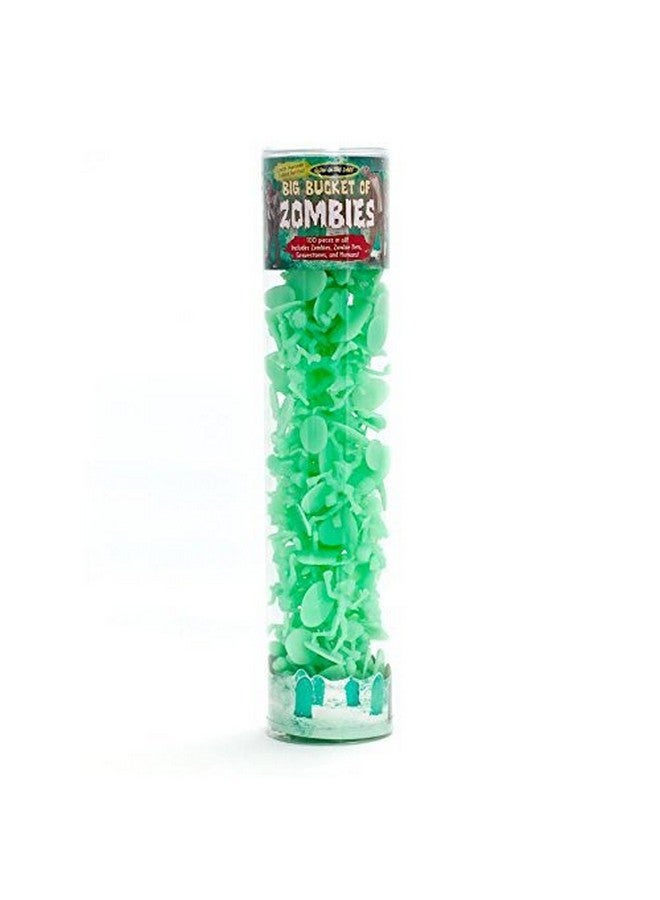 SCS Direct Zombie Action Figures - 100 Glow in The Dark Figurines with 14 Unique Sculpts - Includes Zombies, Pets, Gravestones, and Humans - Encourages Imaginative Play, Great Party Favor or Gift for Kids - Image 3