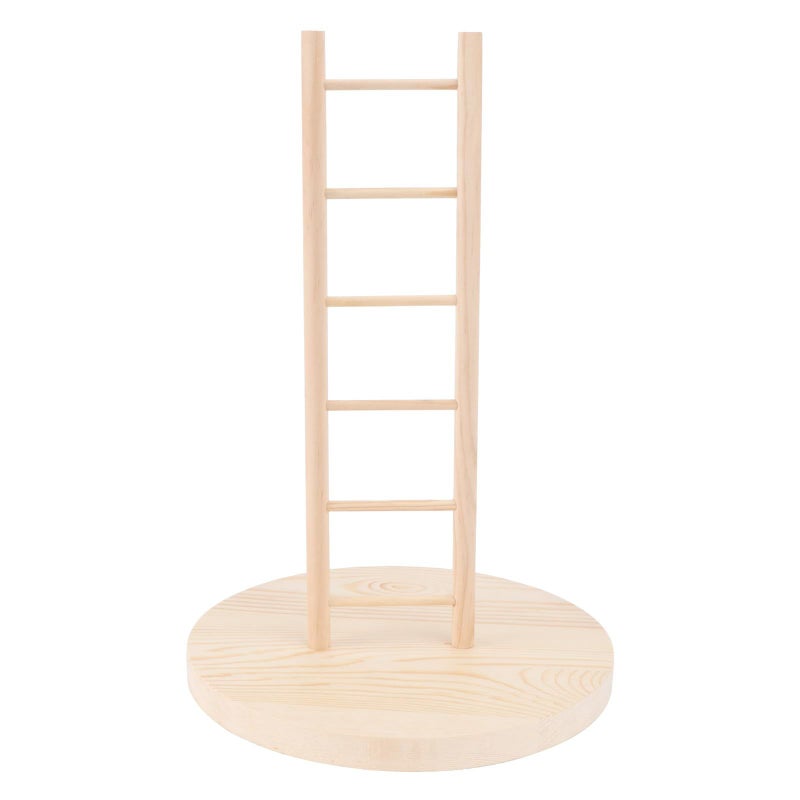 Wooden Parrot Ladder Natural Bird Cage Climbing Toy Accessory - Image 2