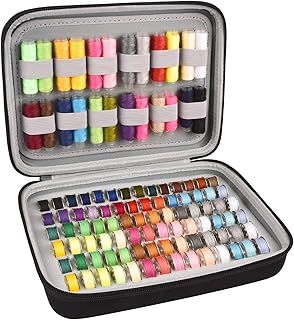 GWCASE Bobbin Holder, Bobbins Case Thread Organizer, Bobbins Spool Storage Box Holds Up to 84pcs Bobbins and 24pcs - Image 1
