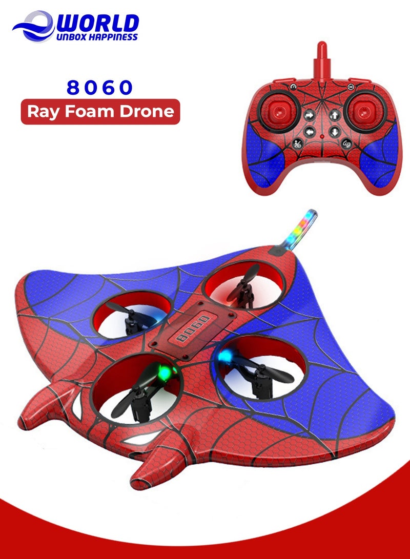 Eworld Foam Remote Control Airplane – 2.4GHz 4CH RC Stunt Plane with Cool Lights, Crash-Resistant EVA Foam, USB Rechargeable, for Kids & Adults - Image 1